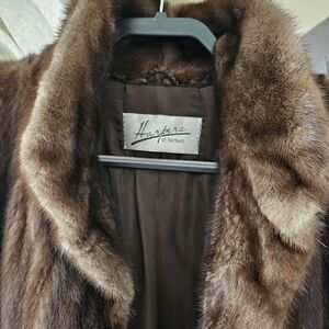 Harper Brown Mink Fur Coat Size 10 Full LENGTH